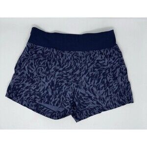 Athleta Trekkie North Printed Shorts Navy Blue Camo Stretch Hiking Size 6